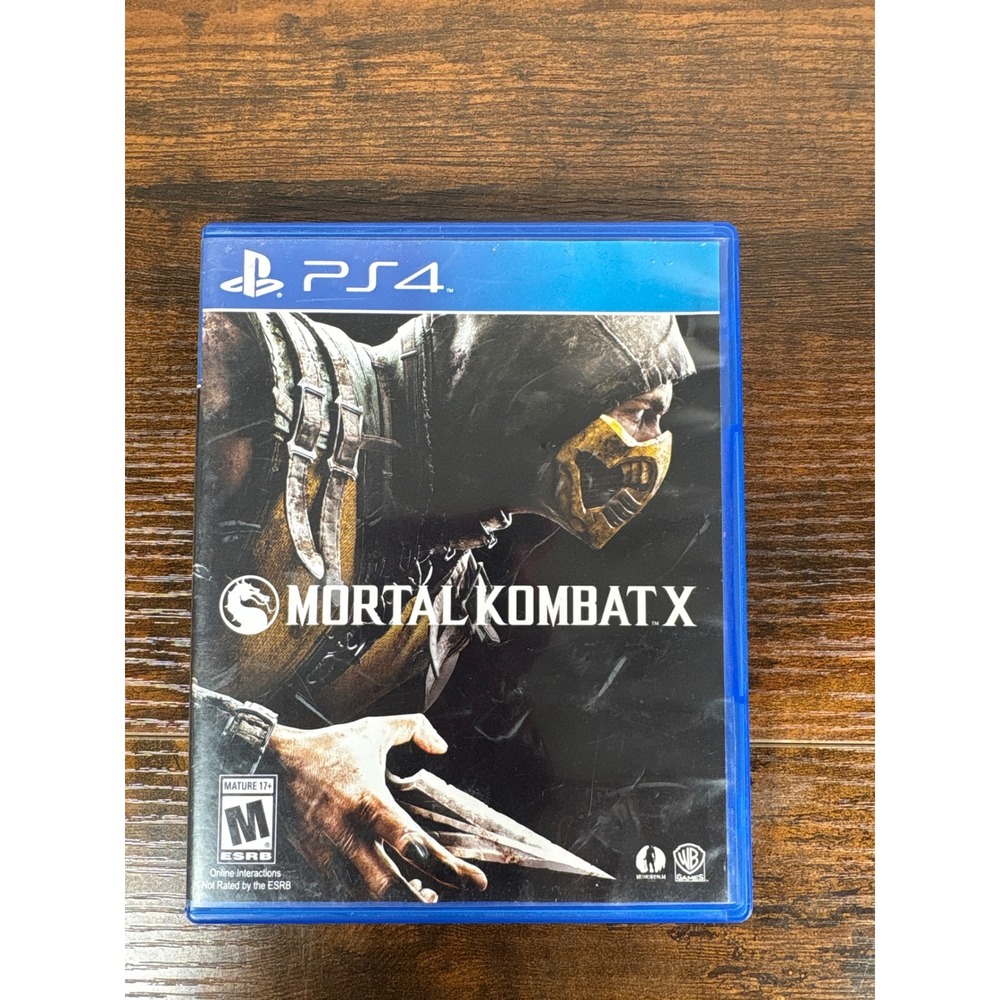 Mortal Kombat X Sony‎ PlayStation 4 PS4 Fighting Game WB Games 2015 Disc CIB